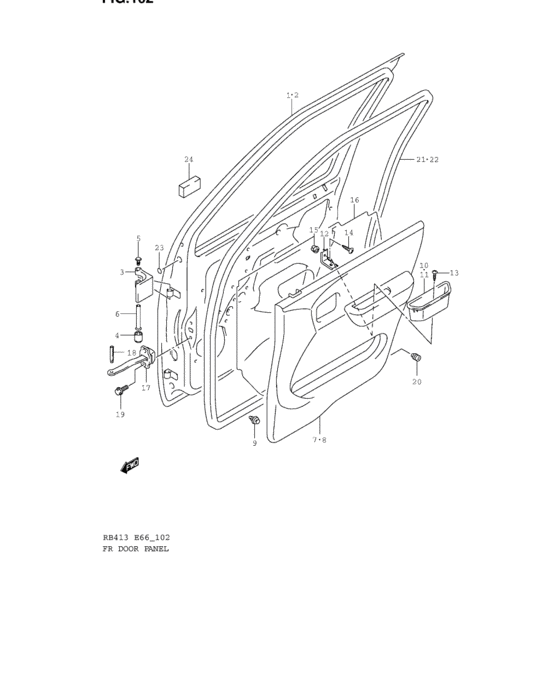 Front door panel