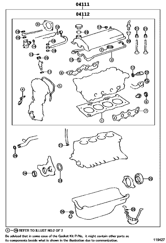 Engine Overhaul Gasket Kit