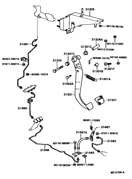 Clutch Pedal & Flexible Hose