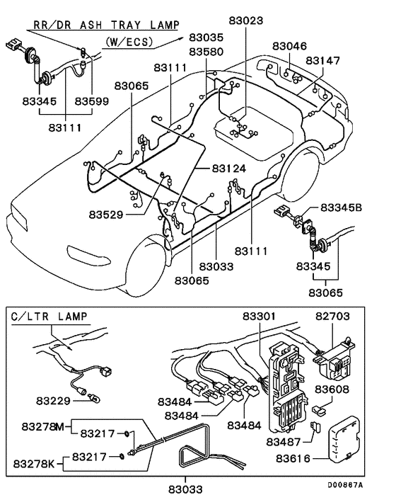 Wiring & attaching parts