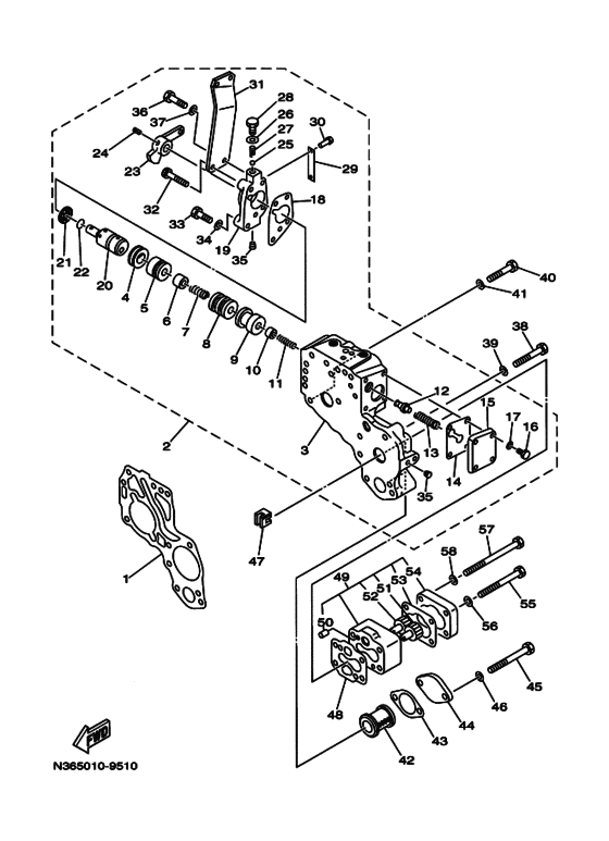 Selector valve assy