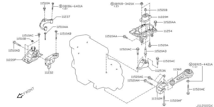 Engine & transmission   mounting