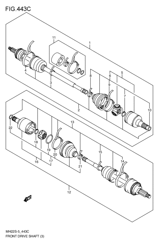 front-drive shaft