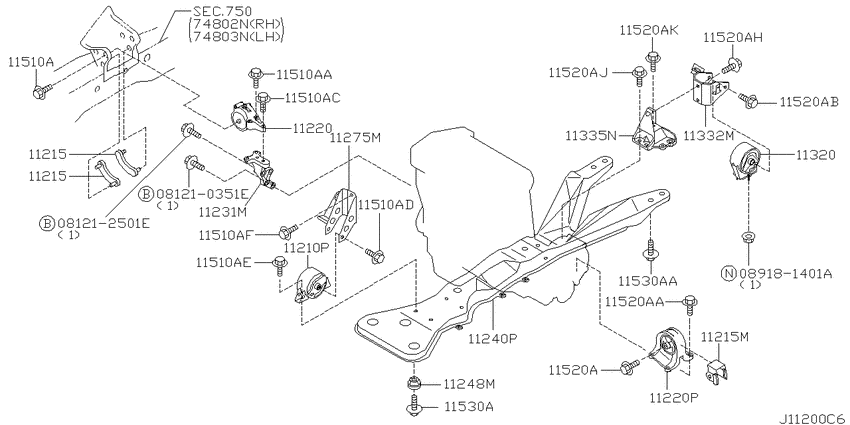 Engine & transmission   mounting