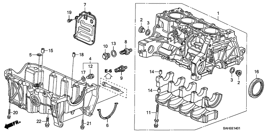 Cylinder block/oil pan