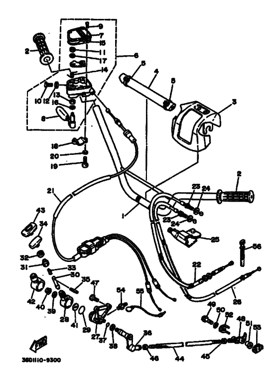 Steering handle & cable