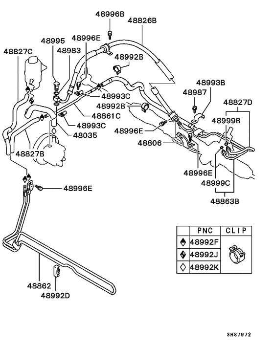 Power steering oil line