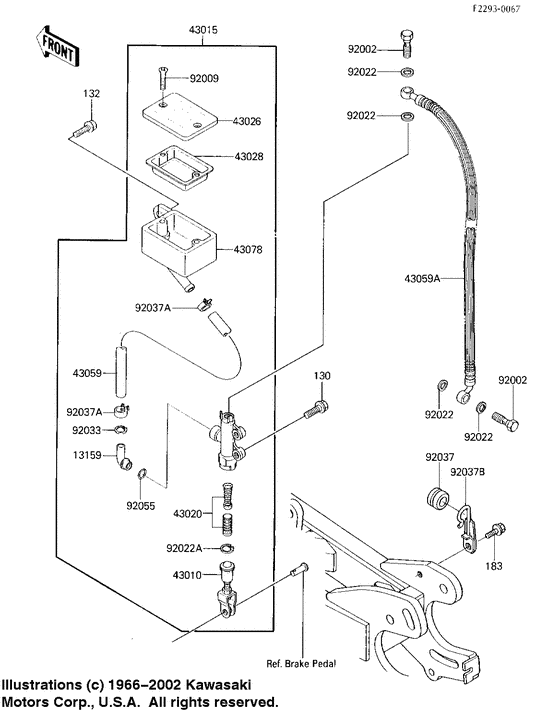 Rear master cylinder