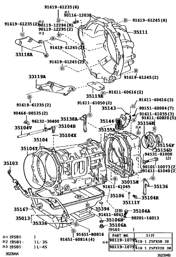 Transmission Case & Oil Pan (Atm)