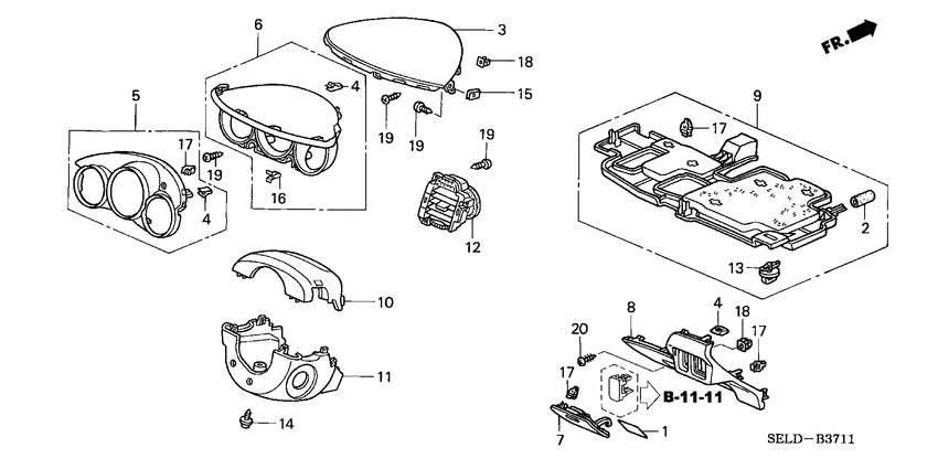Instrument panel garnish