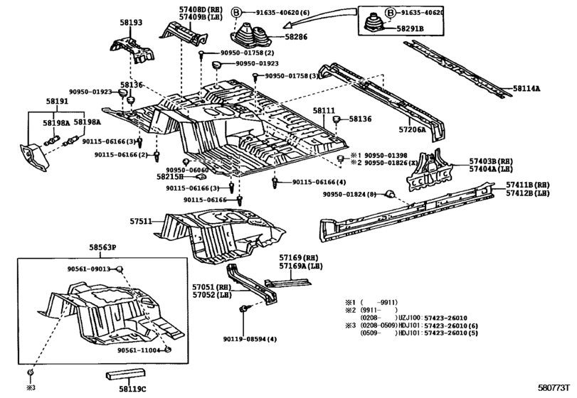 Front Floor Panel & Front Floor Member