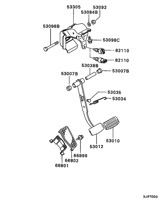 Brake & clutch pedal