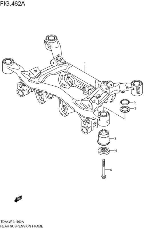 リヤサスペンションフレ - ム
