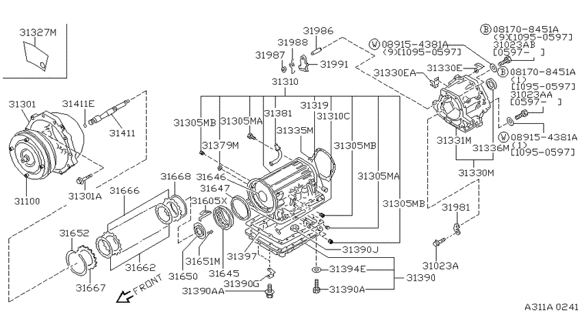 Torque converter,housing & case