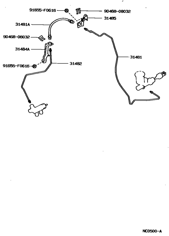 Clutch Pedal & Flexible Hose