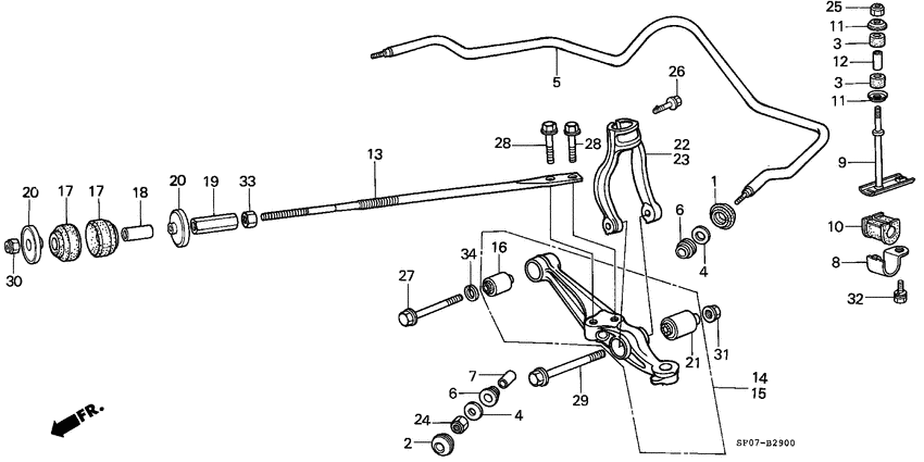 Front stabilizer/ front lower arm