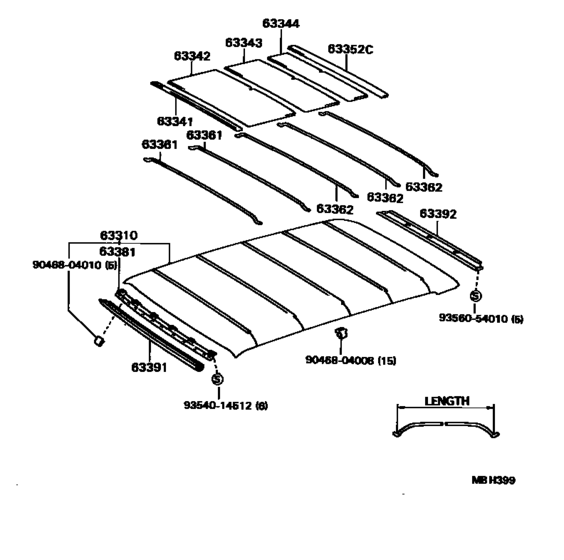 Roof Headlining & Silencer Pad