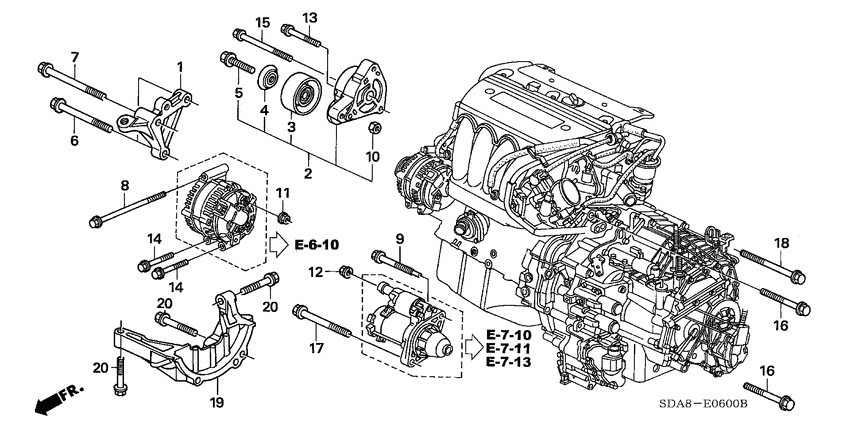 Engine mounting bracket