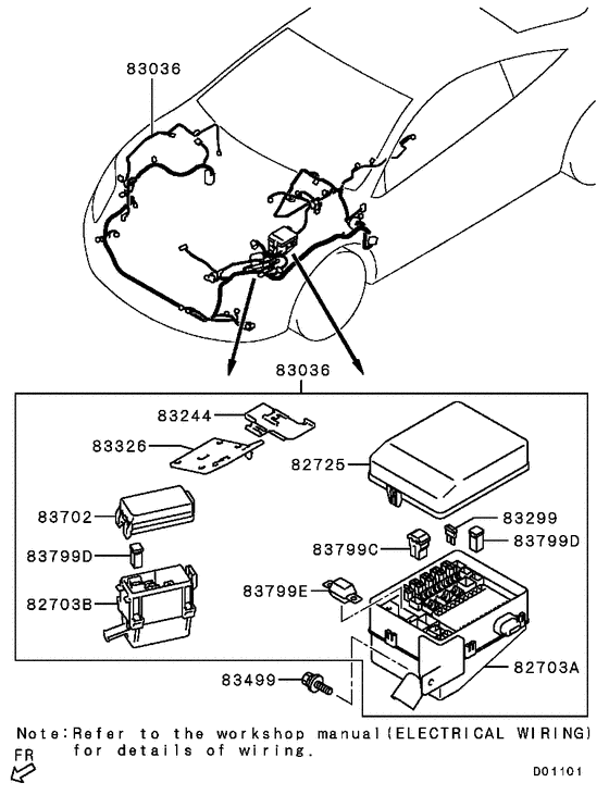 Wiring & attaching parts