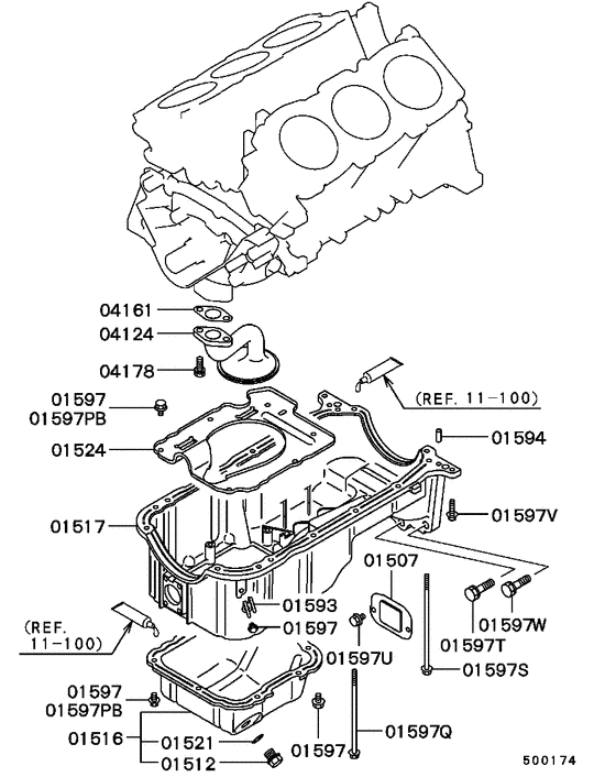 Cover,rear plate & oil pan