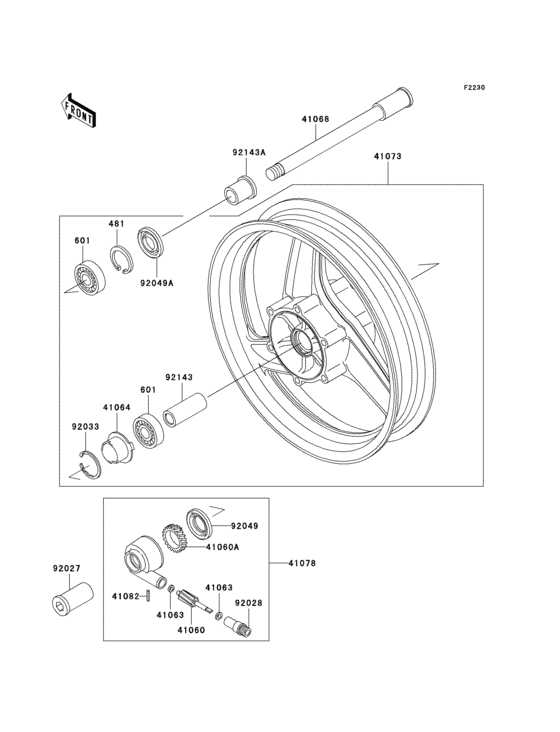 Front hub