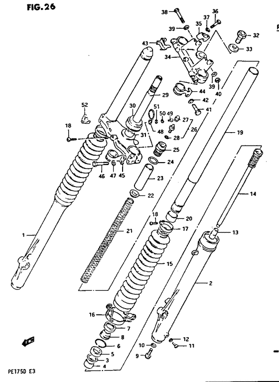 Front fork model d