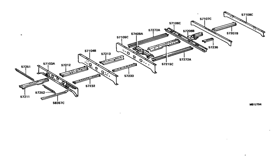Rear Floor Panel & Rear Floor Member