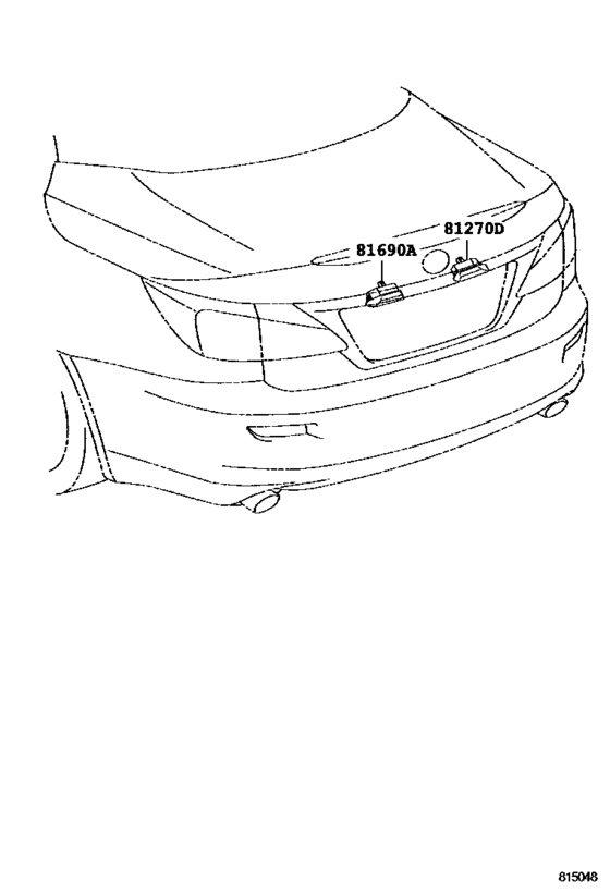 Rear License Plate Lamp