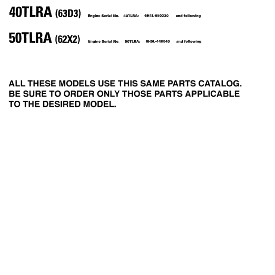 Models in this catalog