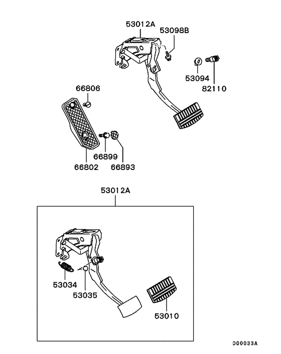 Brake & clutch pedal