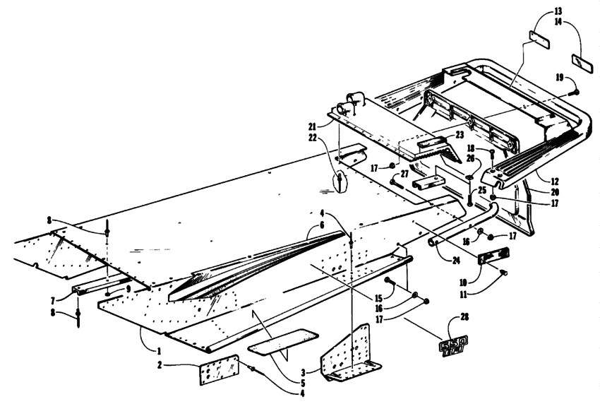 Tunnel and rear bumper