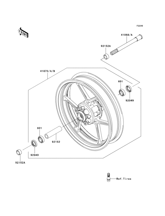 Front hub