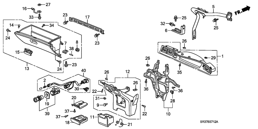 Instrument panel garnish