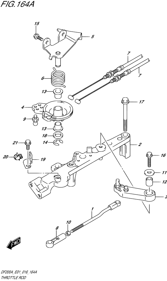 Throttle rod