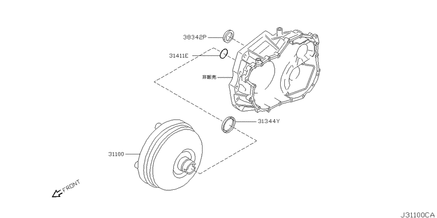 Torque converter,housing & case