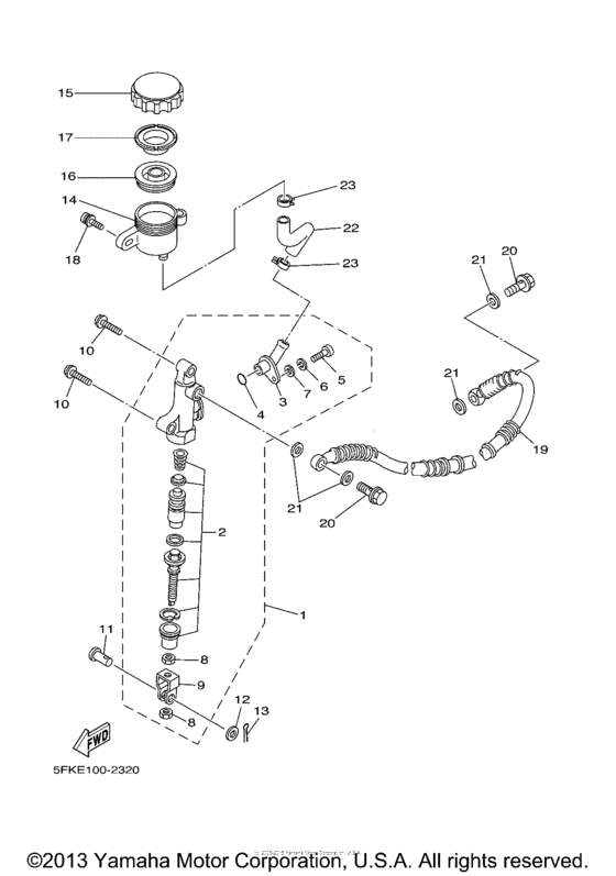 Rear master cylinder