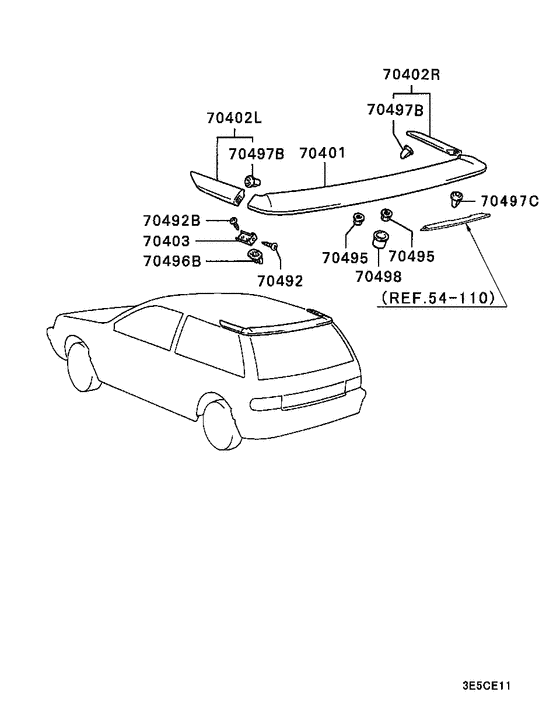 Rear garnish & moulding