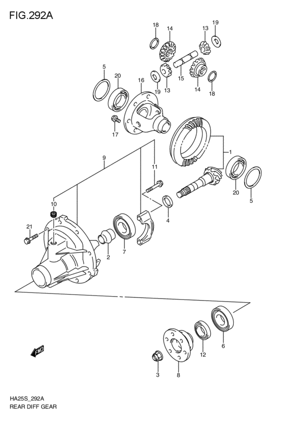 リヤデファレンシャルギヤ