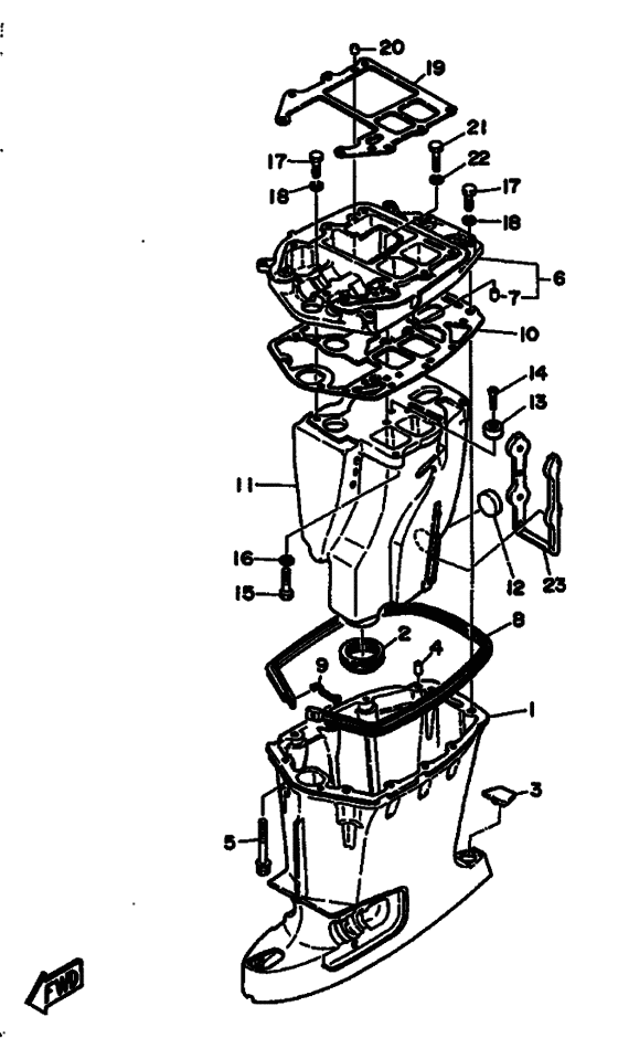 Upper casing