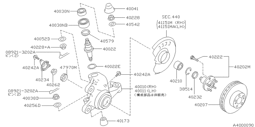 Front axle