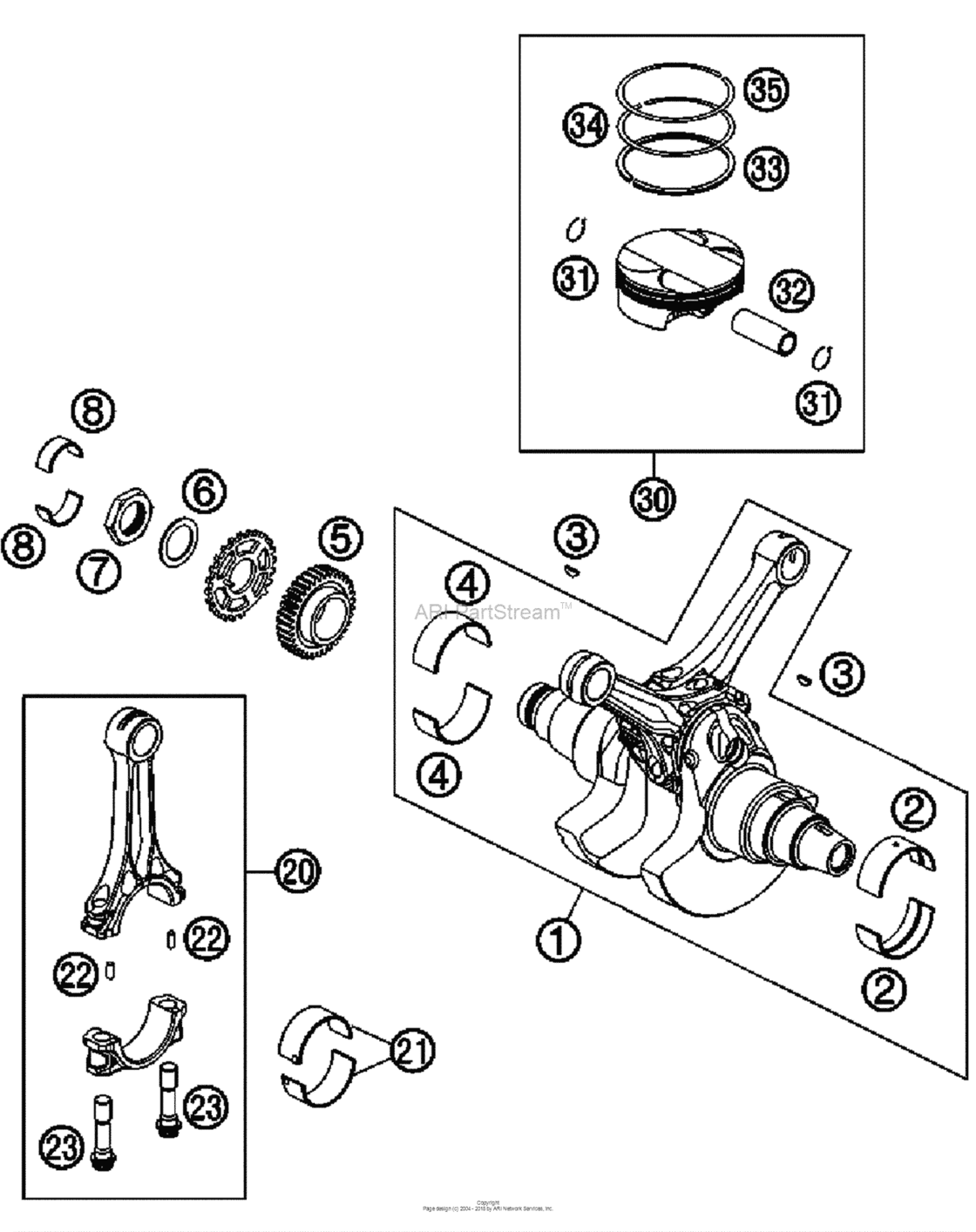 Crankshaft, Piston