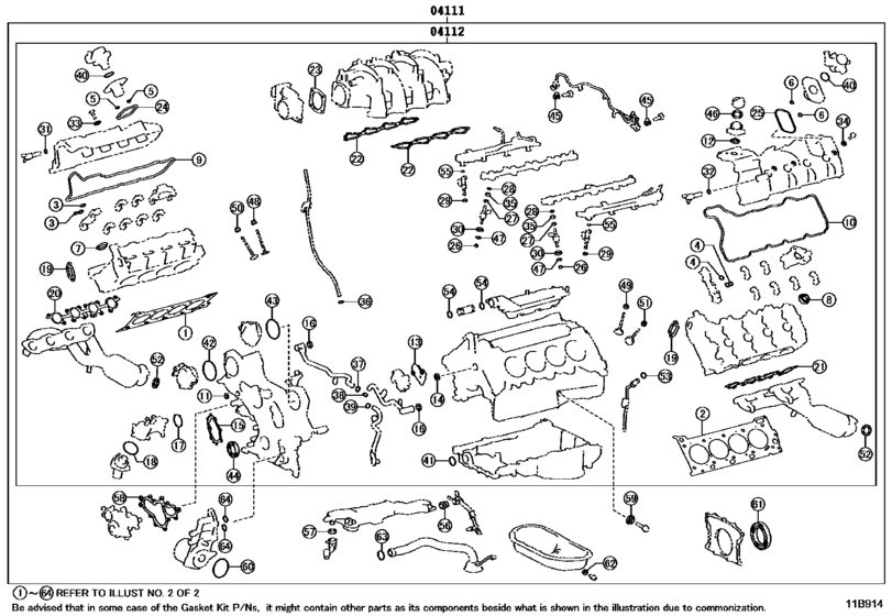Engine Overhaul Gasket Kit
