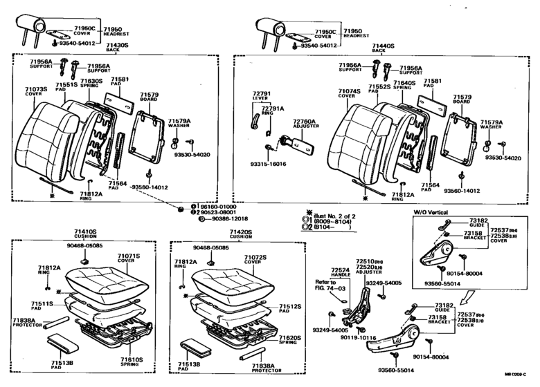 Front Seat & Seat Track
