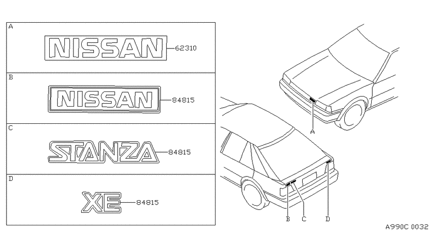 Emblem & name label