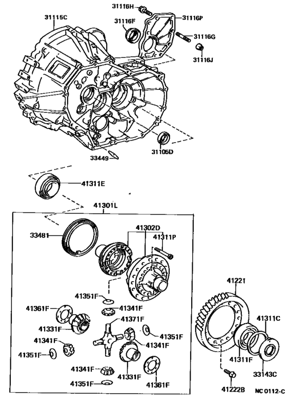 Front Axle Housing & Differential