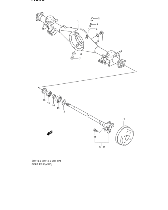 Rear axle