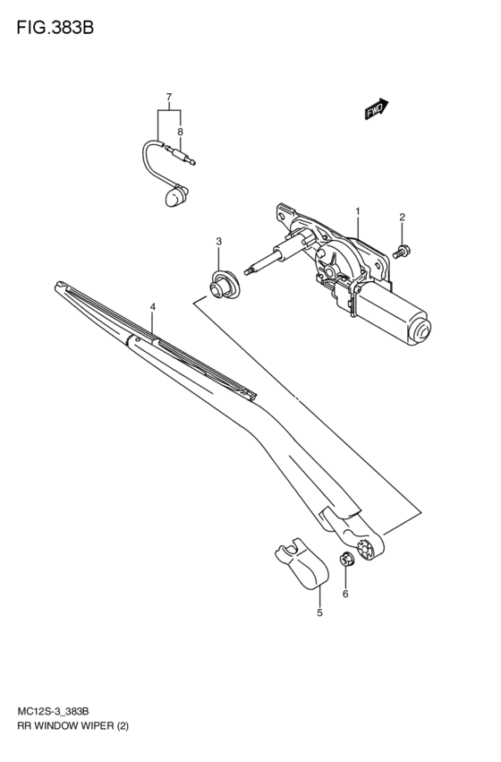 rear wind windshield wiper