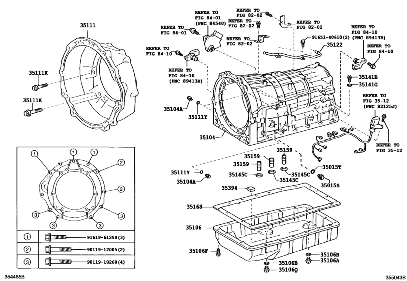Transmission Case & Oil Pan (Atm)