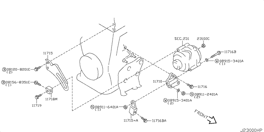 Alternator fitting