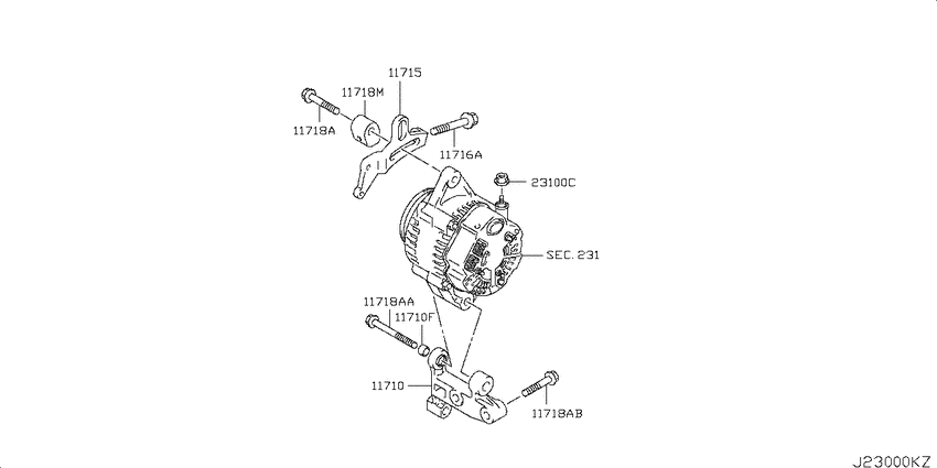 Alternator fitting